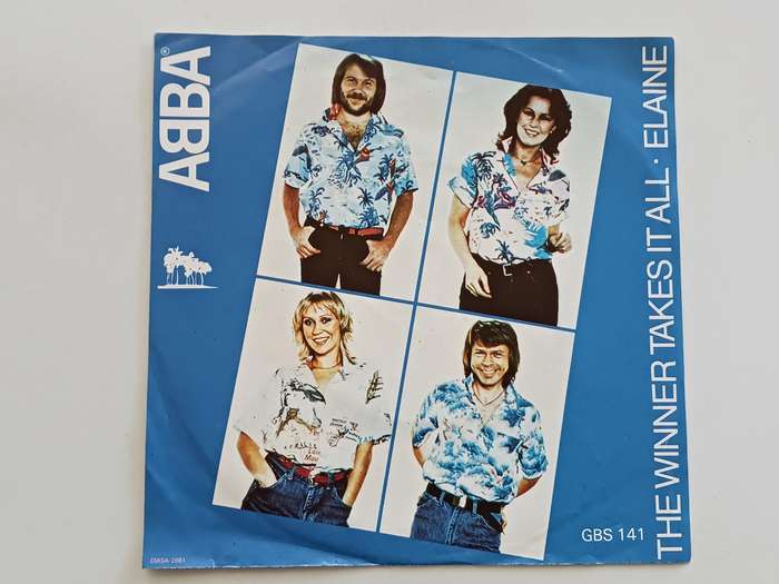 Abba - The Winner Takes it All / Elaine  ( 1980 SA released 7" single vinyl.)