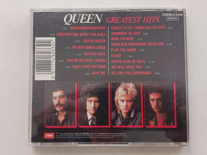 Queen - Greatest Hits  ( 1991 SA released music CD )