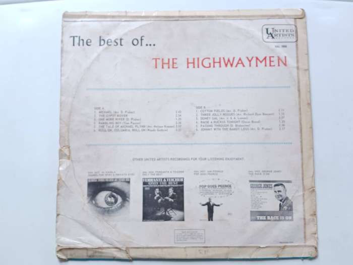 The Highwaymen - The Best of the Highwaymen  ( Rare 1966 SA released LP )