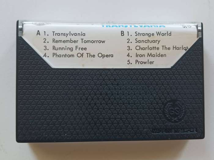 Iron Maiden -  Transylvania  ( Rare,unofficial,release in Singapore,music cassette  )