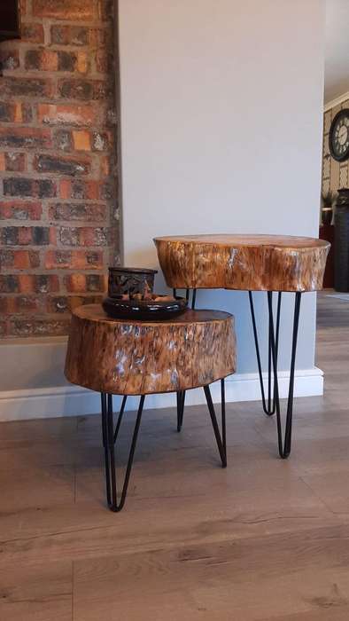 SET of 3 - 50 cm - Hairpin Leg for Kids Desk - Side Table - Coffee Table - Powder Coated Black