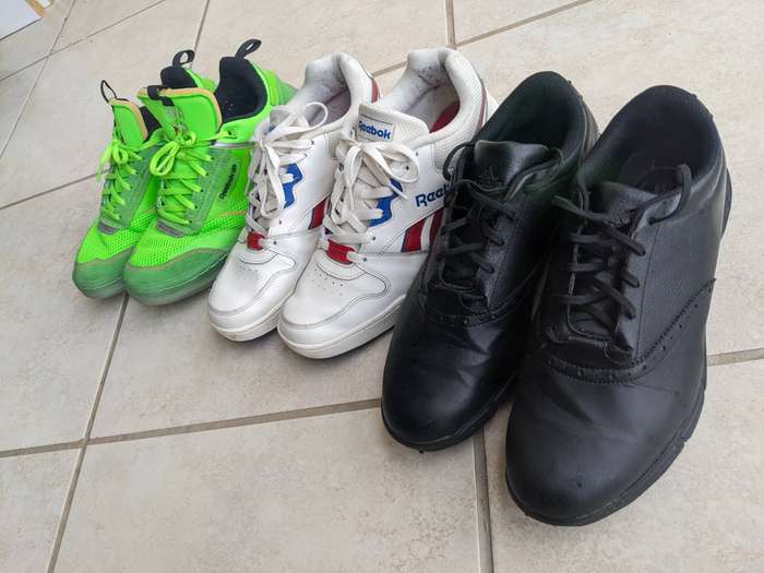 3x Shoes/Sneaker Lot (2x Reebok/1x Adidas)