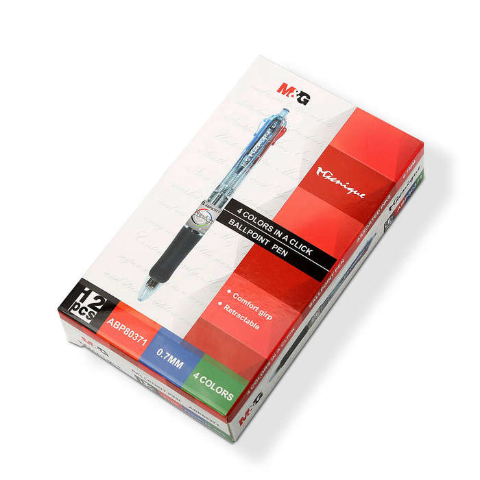 M&G 4 colors in 1 Black/Blue/Red/Green Ball Pen 0.7mm