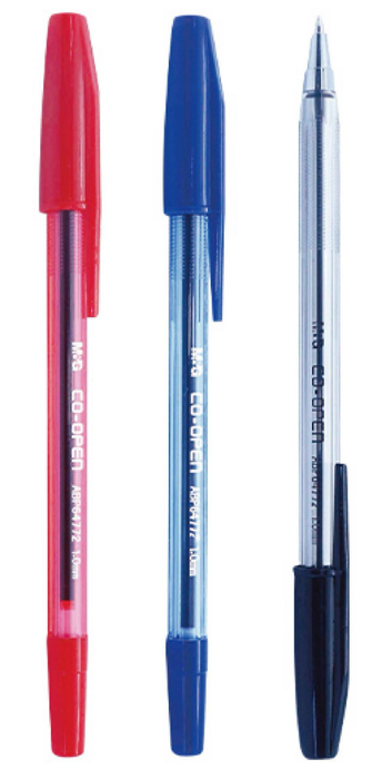 M&G Stick Ball Pen 0.7mm Black/Blue/Red