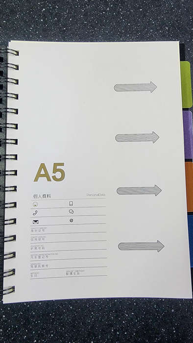 Notebook 100 page A5 Business office school notebook