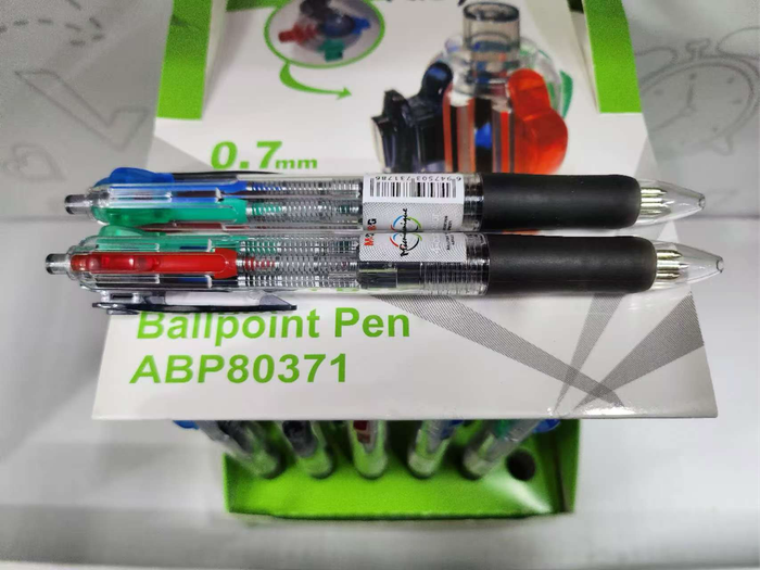 M&G 4 colors in 1 Black/Blue/Red/Green Ball Pen 0.7mm