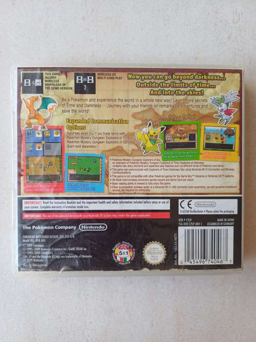 Pokemon Mystery Dungeon Explorers of Sky (Nintendo DS) with manual