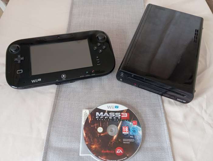 Nintendo Wii U console with game