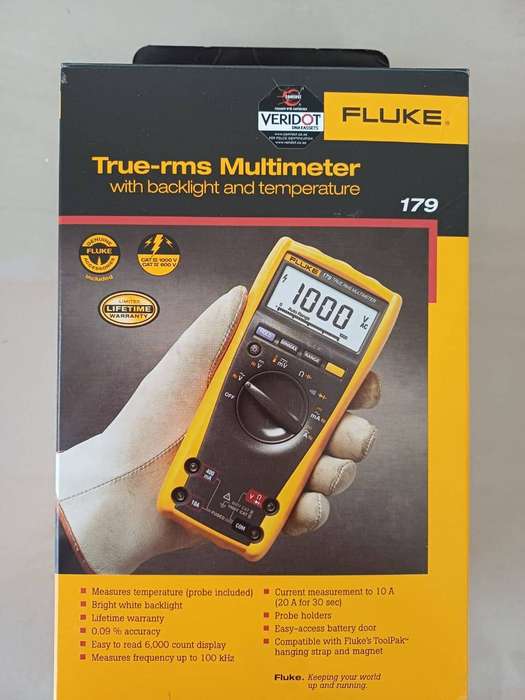 Fluke 179 TRMS Digital Multimeter with temperature readings