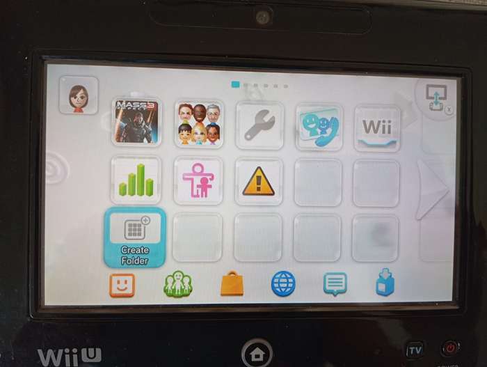Nintendo Wii U console with game