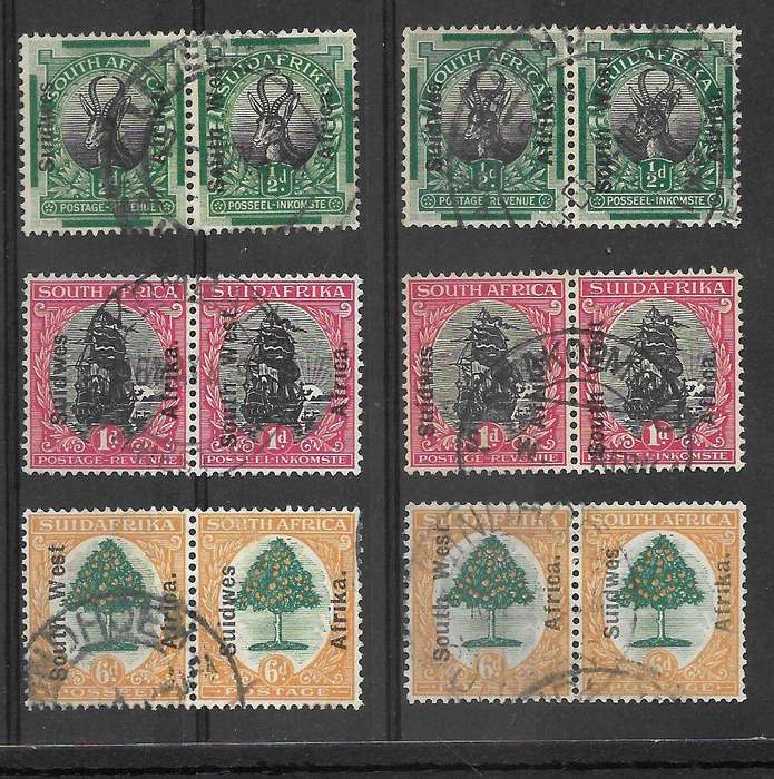 SOUTH WEST AFRICA 1926 LONDON PICTORIALS Complete Sets