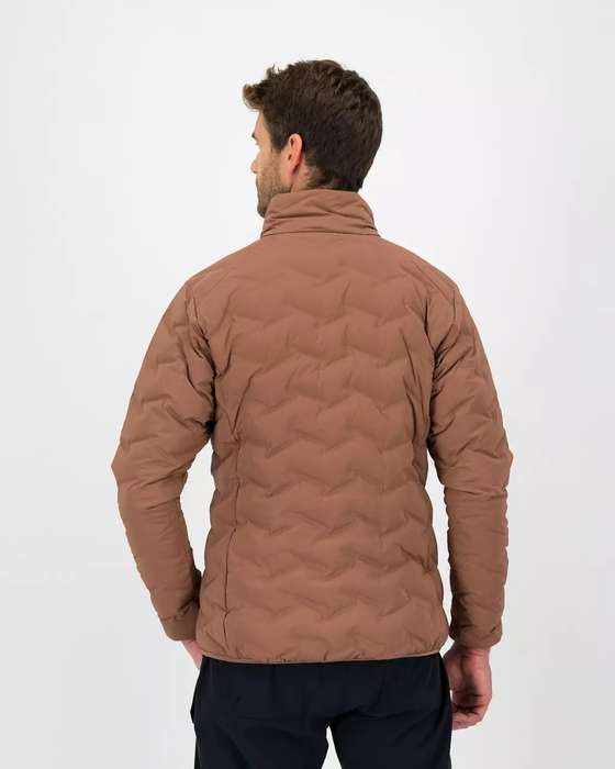 BROWN K-Way Mens Makalu 2.0 Down Puffer Jacket (SIZE- M) (CLEARANCE SALE)