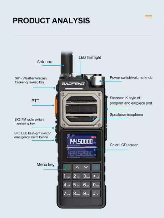 Baofeng UV25 10WATT Long range radio-Black Colour