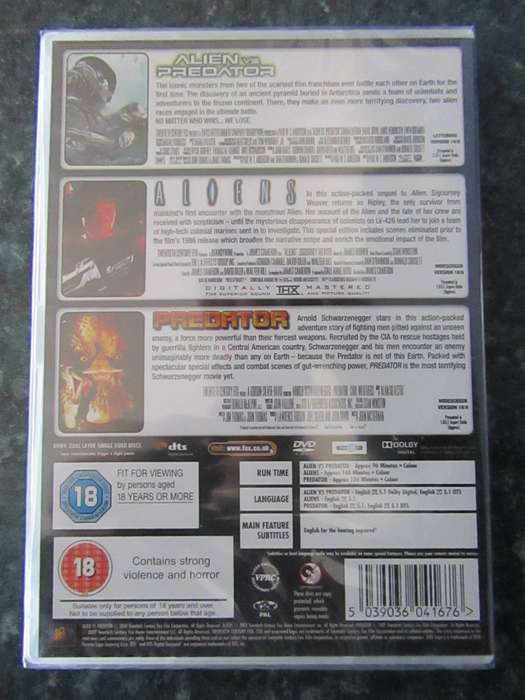 Alien Vs Predator/Aliens/Predator (3 DVD)
