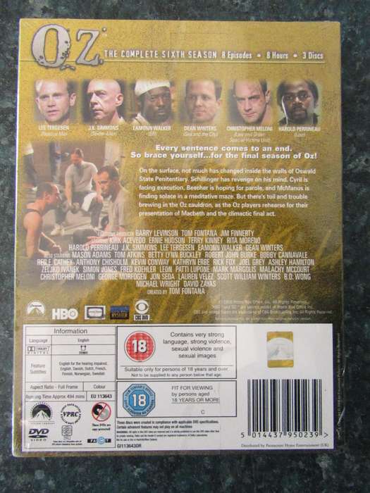 Oz: The Sixth Season (3 DVD)