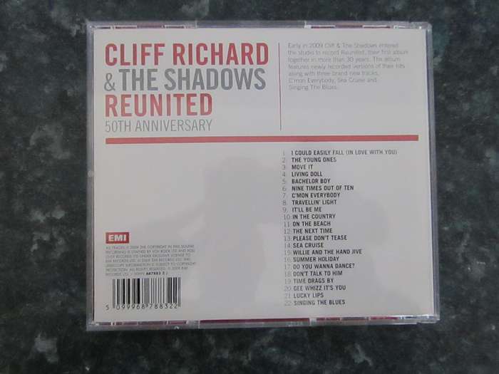 Cliff Richard & The Shadows - Reunited (50th Anniversary) (CD)