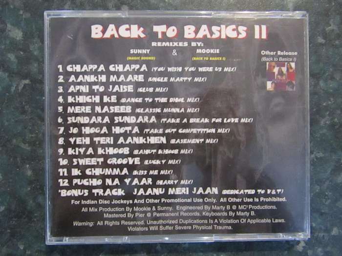 Vermani Productions Proudly Presents - Back to basics II (CD)