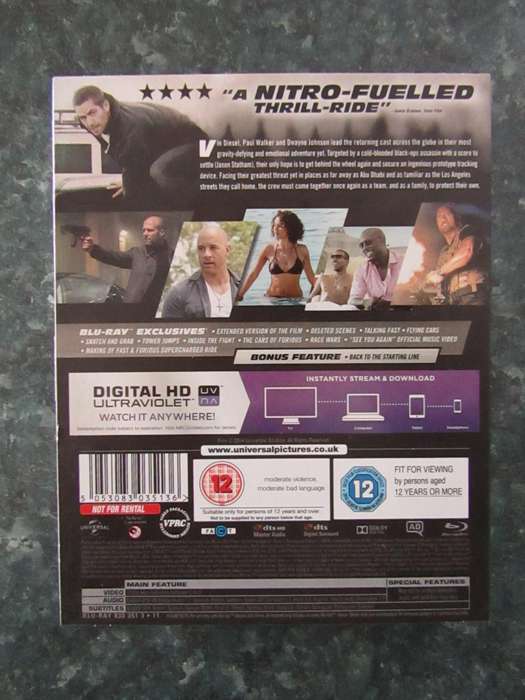 Fast & Furious 7 - Extended Edition (Blu-ray)