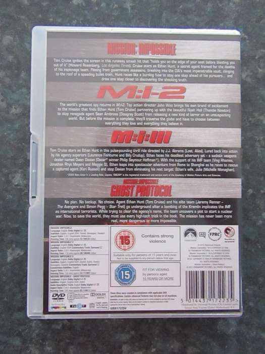 Mission Impossible 1-4 (4 DVD)