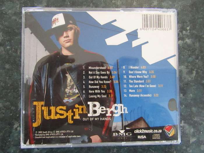 Justin Bergh - Out of My Hands (CD)