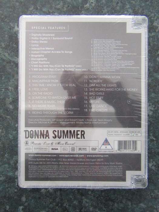 Donna Summer  Music First Presents: Live & More Encore! (DVD)