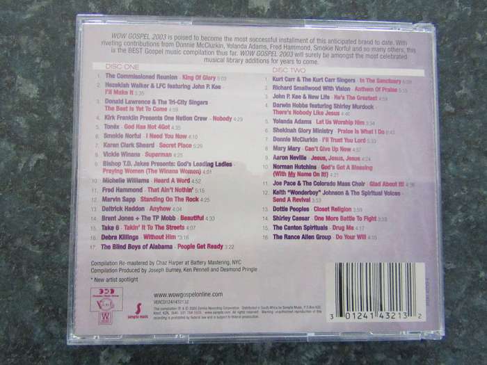 Various - Wow Gospel 2003 (2 CD)