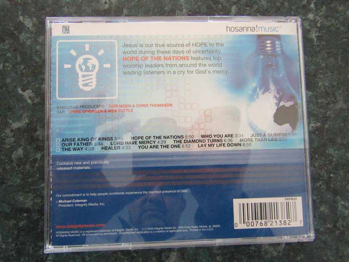 Hosanna!Music - Hope Of The Nations (CD)