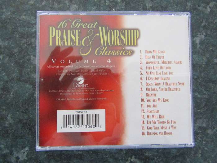 16 Great Praise & Worship Classics Volumes 1 - 4  Bundle (4 CD)
