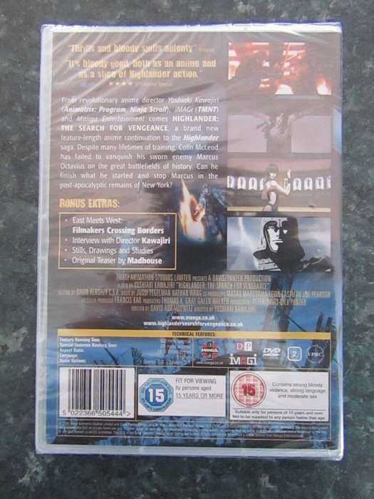 Highlander: Search for Vengeance (DVD)