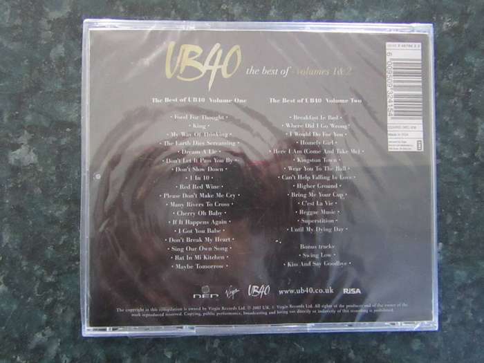 UB40  - The Best Of UB40 : Volumes 1 & 2 (2 CD)