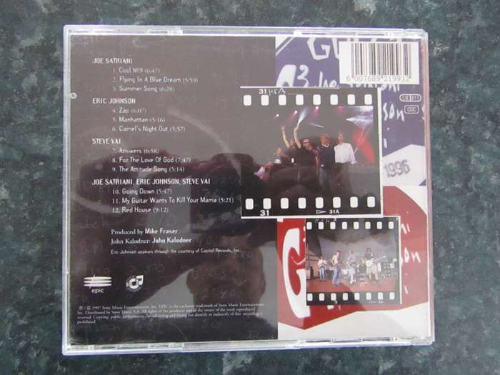 Joe Satriani / Eric Johnson / Steve Vai - G3 Live In Concert (CD)