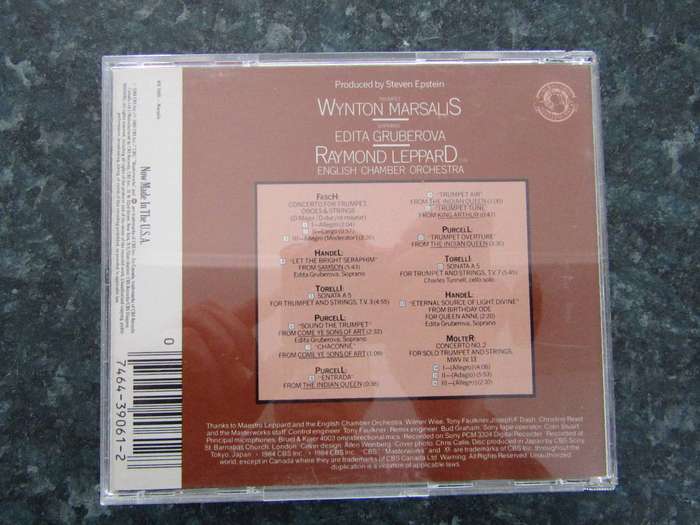 Wynton Marsalis - Baroque Music For Trumpet (CD)