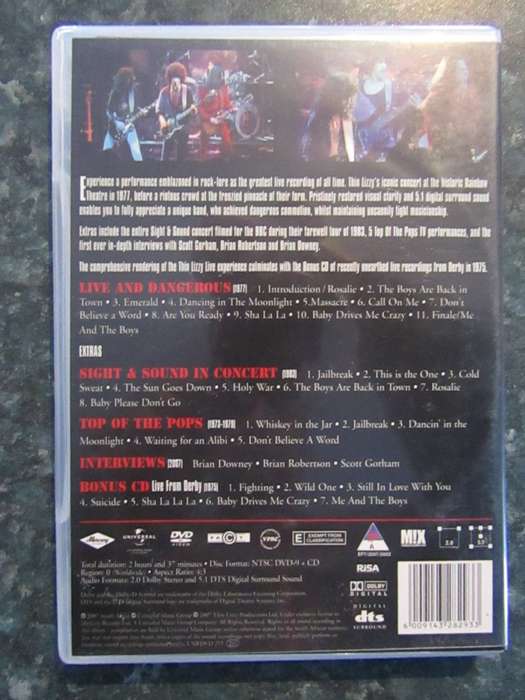 Thin Lizzy - Live and Dangerous (DVD)