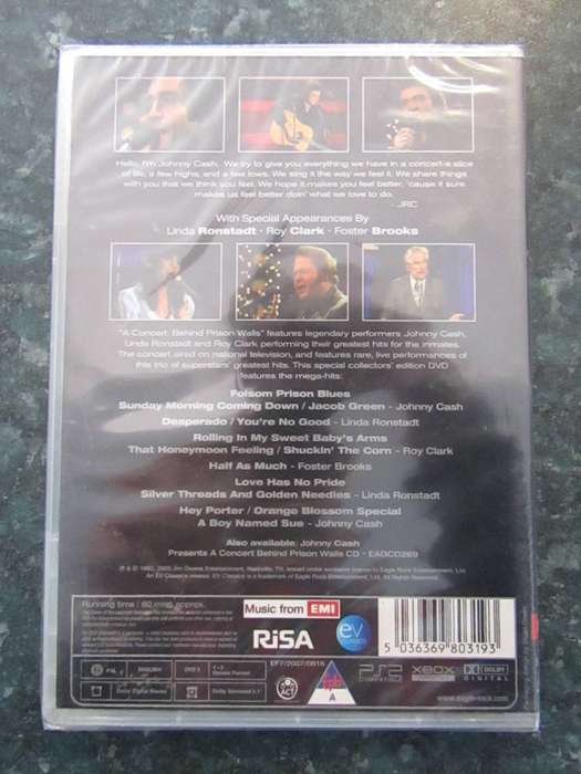 Johnny Cash Featuring Linda Ronstadt, Roy Clark, Foster Brooks - Behind Prison Walls (DVD)