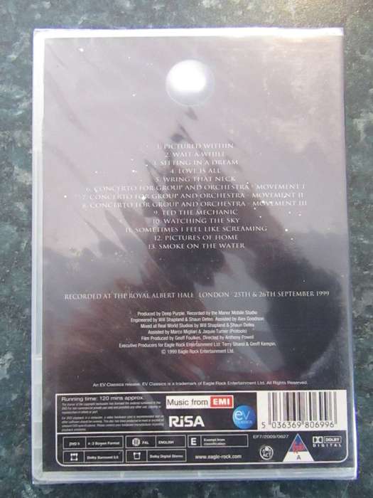Deep Purple With The London Symphony Orchestra Conducted By Paul Man - In Concert (DVD)