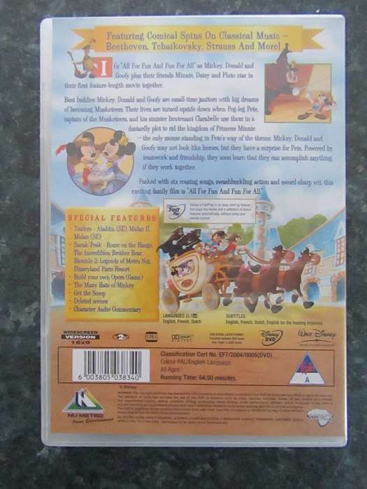 Mickey, Donald & Goofy : The Three Musketeers (DVD)