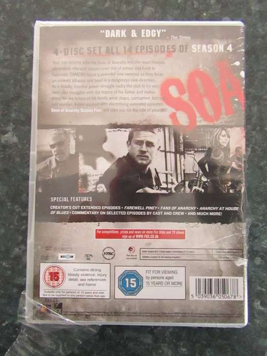 Sons of Anarchy - Complete Season 4 ( 4 DVD Boxset)
