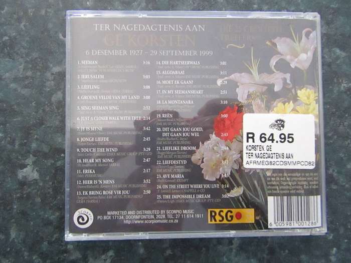 Gé Korsten - Ter Nagedagtenis Aan Gé Korsten: Die 25 Grootste Treffers (CD)