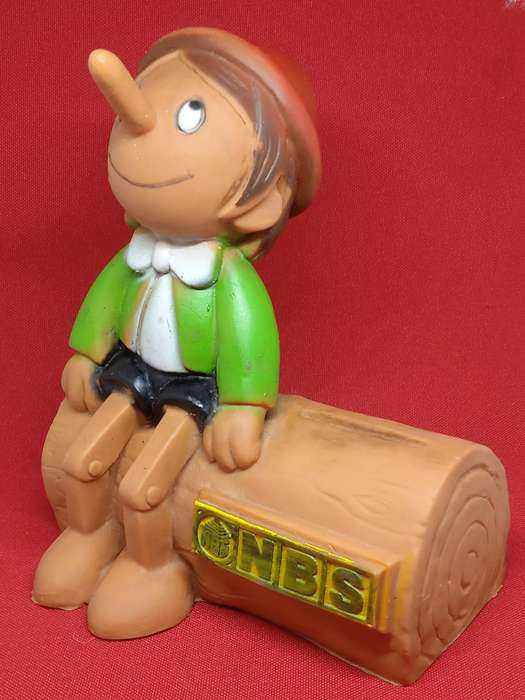 NBS PINOCCHIO MONEY BOX by PRIMA TOYS from the 1979 Apollo Film