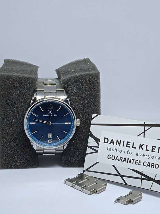 Daniel Klein Premium Blue Dial 3 Hands Date Watch