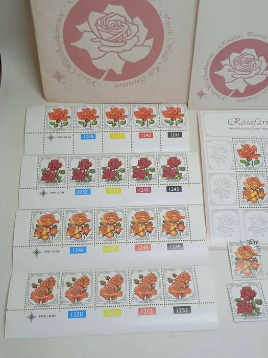 1979 R.S.A 4TH WORLD ROSE CONVENTION STAMPS
