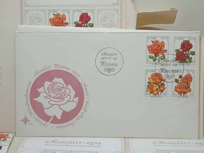 1979 R.S.A 4TH WORLD ROSE CONVENTION STAMPS