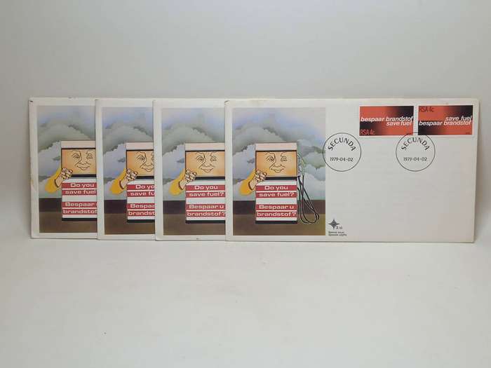 4 X 1979 R.S.A SAVE FUEL FDC'S