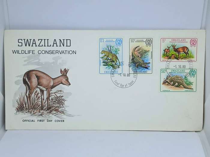 1980 SWAZILAND WILDLIFE CONSERVATION OFFICIAL F.D.C
