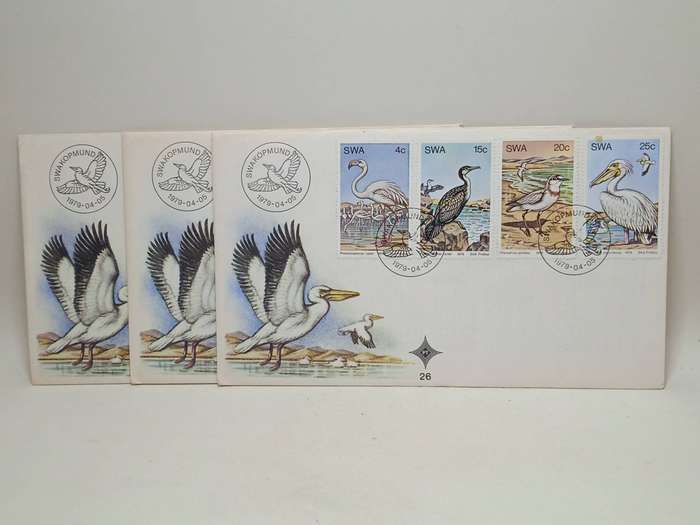 3 X 1979 SWAKOPMUND F.D.C'S