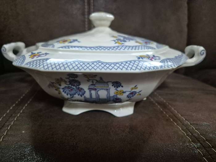 Rare Vintage Alfred Meakin England 'Omar' Lidded Tureen  1920s Transferware