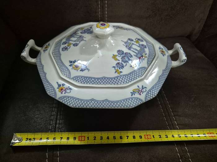 Rare Vintage Alfred Meakin England 'Omar' Lidded Tureen  1920s Transferware