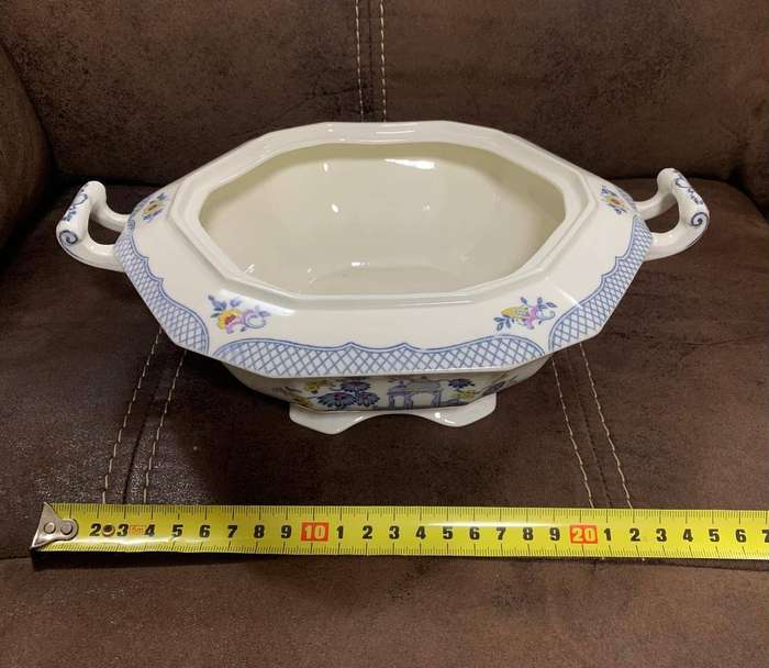 Rare Vintage Alfred Meakin England 'Omar' Open server  1920s Transferware