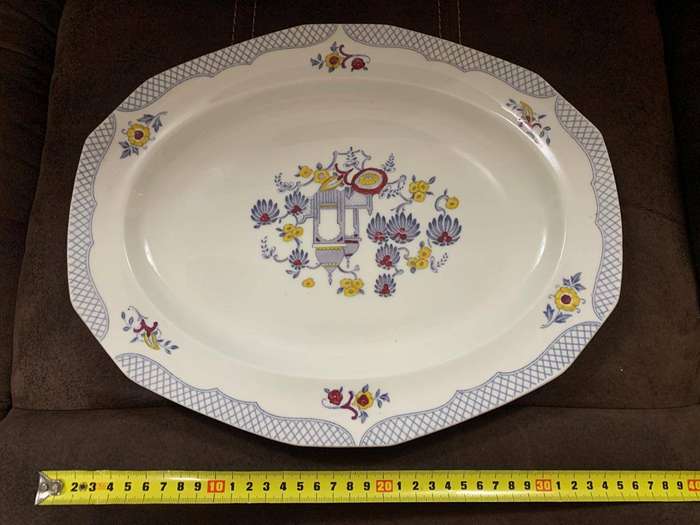 Rare Vintage Alfred Meakin England 'Omar' Medium Serving Platter (36.5 cm)  1920s Trans