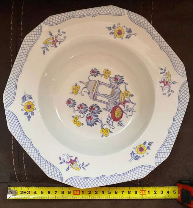 Rare Vintage Alfred Meakin England 'Omar' Soup Bowls  1920s Transferware